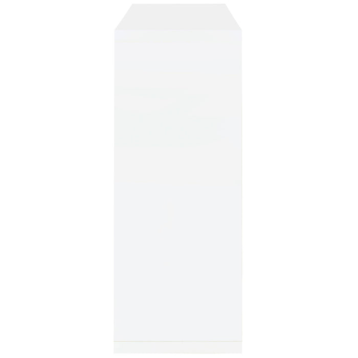 Prescott Rectangular Home Bar Table White High Gloss