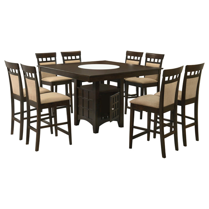 Gabriel 9-piece Square Counter Height Dining Set Cappuccino