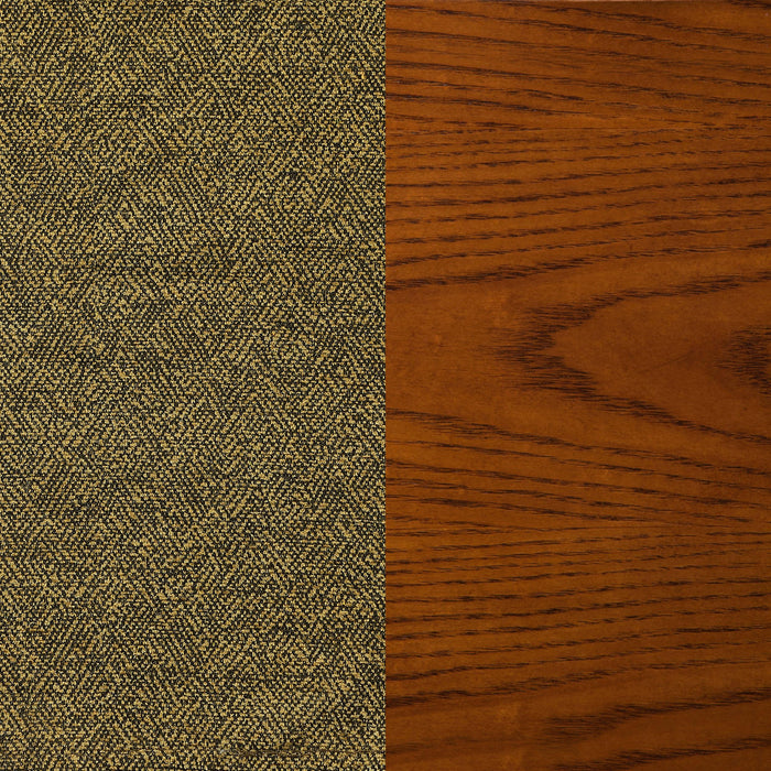 Mitchell Upholstered Swivel Dining and Game Chair Amber