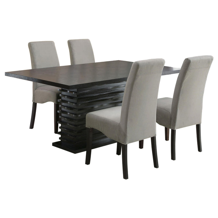 Stanton 5-piece Rectangular Dining Table Set Grey
