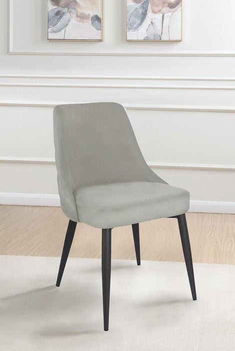 Cosmo Upholstered Dining Side Chair Light Grey (Set of 2)