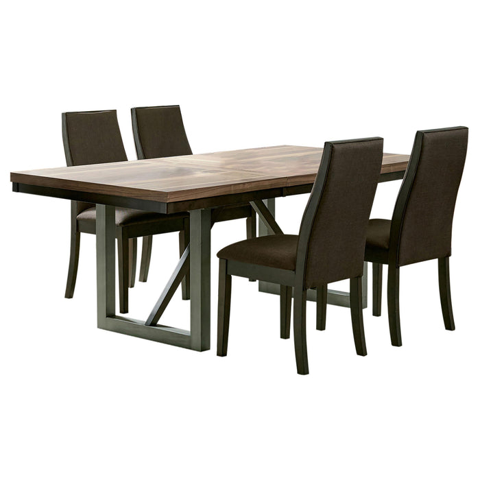 Spring Creek 5-piece Rectangular Dining Table Set Chocolate