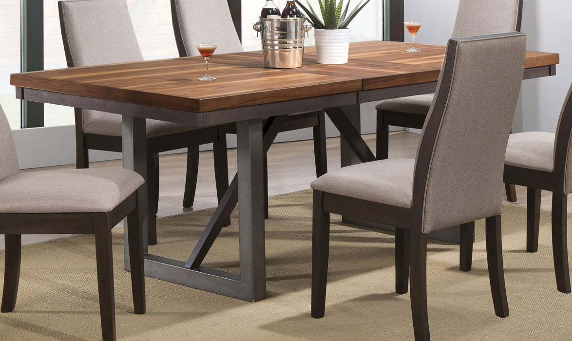 Spring Creek 77-inch Extension Dining Table Natural Walnut