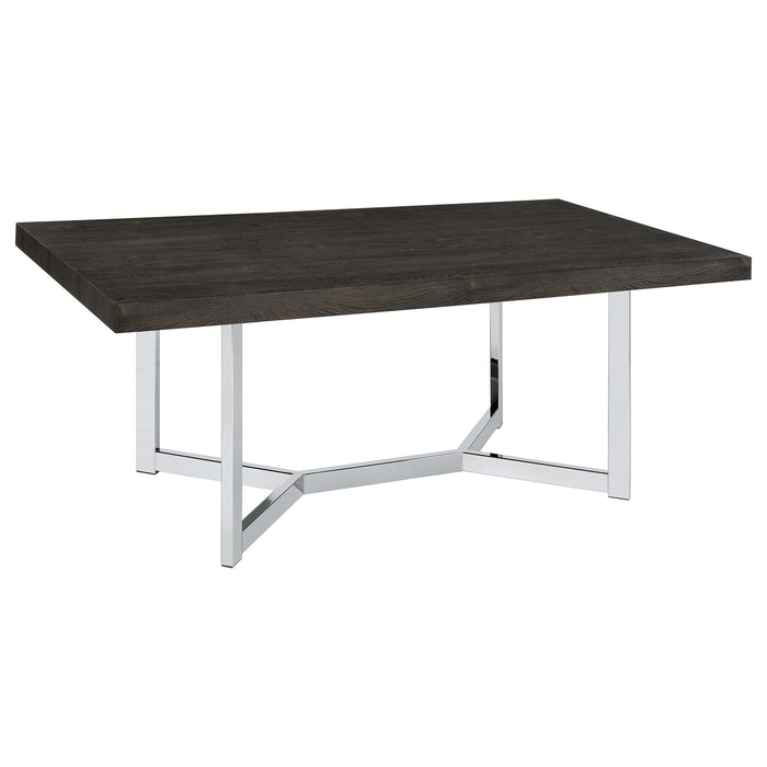 Benson 72-inch Composite Wood Dining Table Dark Oak