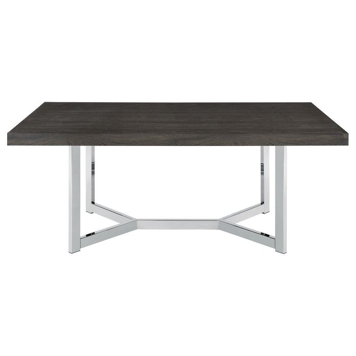 Benson 72-inch Composite Wood Dining Table Dark Oak