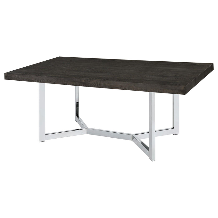 Benson 72-inch Composite Wood Dining Table Dark Oak