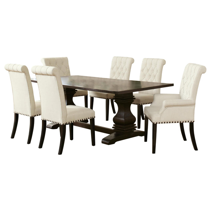 Parkins 7-piece Rectangular Dining Table Set Rustic Espresso