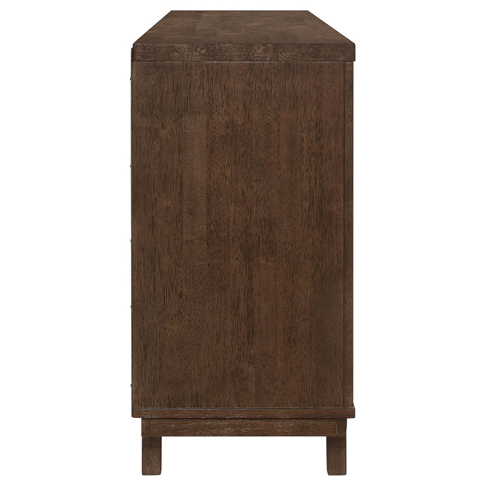 Reynolds 2-door Sideboard Buffet Storage Cabinet Brown Oak