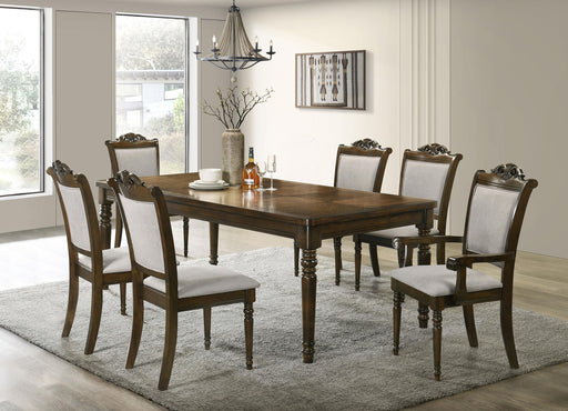 Willowbrook 7-piece Rectangular Dining Table Set Chestnut