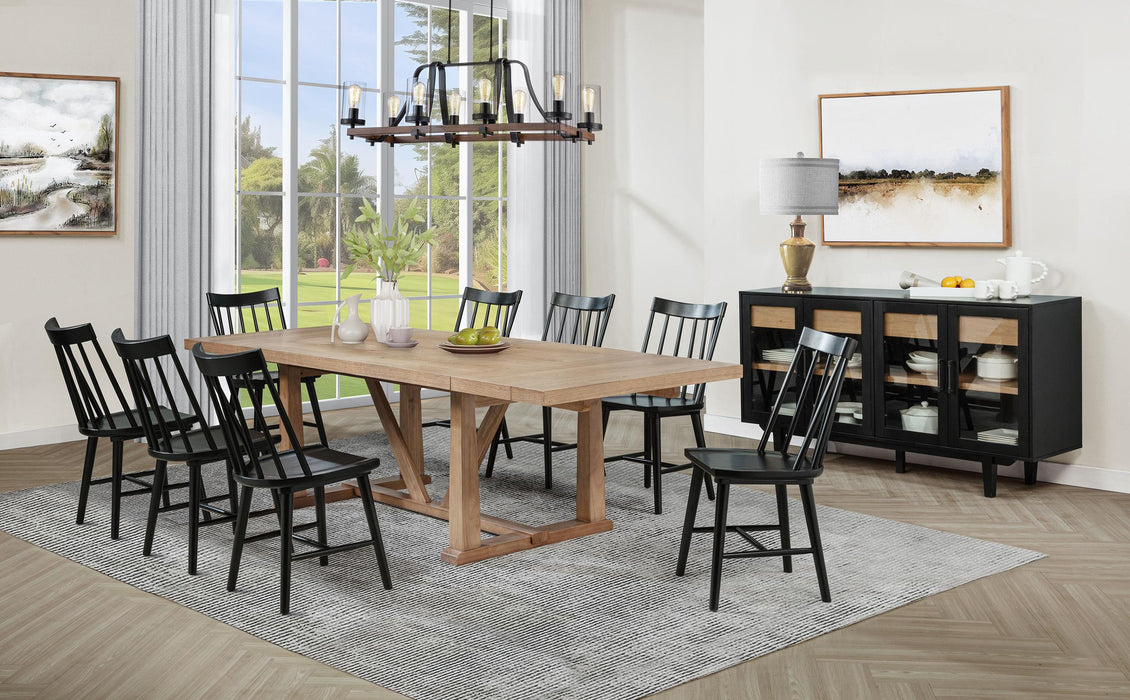 Middleton 106-inch Extension Leaf Dining Table Natural Brown