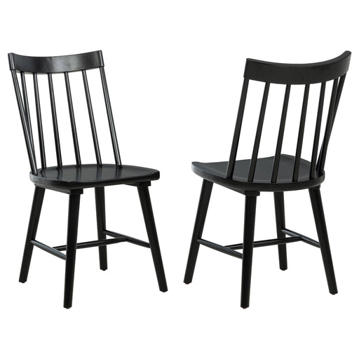 Middleton Solid Wood Dining Side Chair Black (Set of 2)