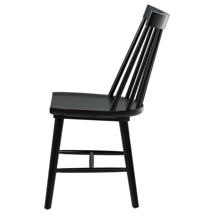 Middleton Solid Wood Dining Side Chair Black (Set of 2)