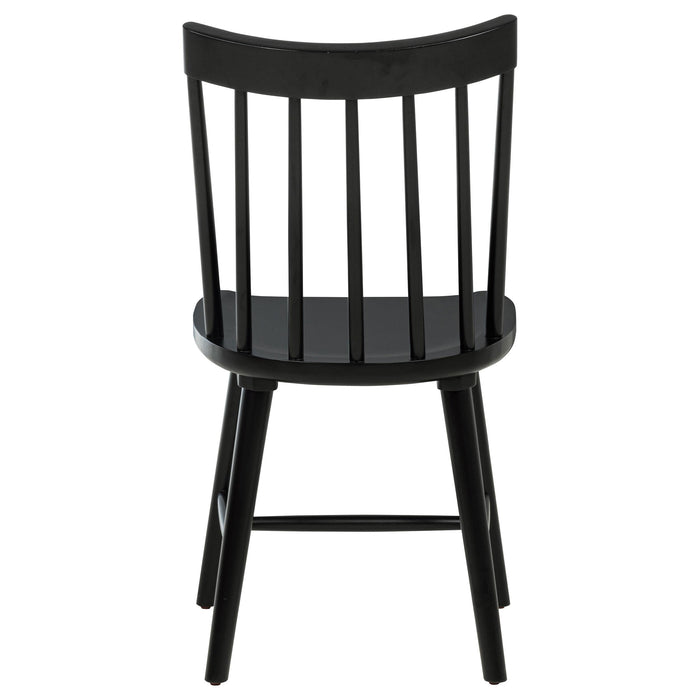 Middleton Solid Wood Dining Side Chair Black (Set of 2)