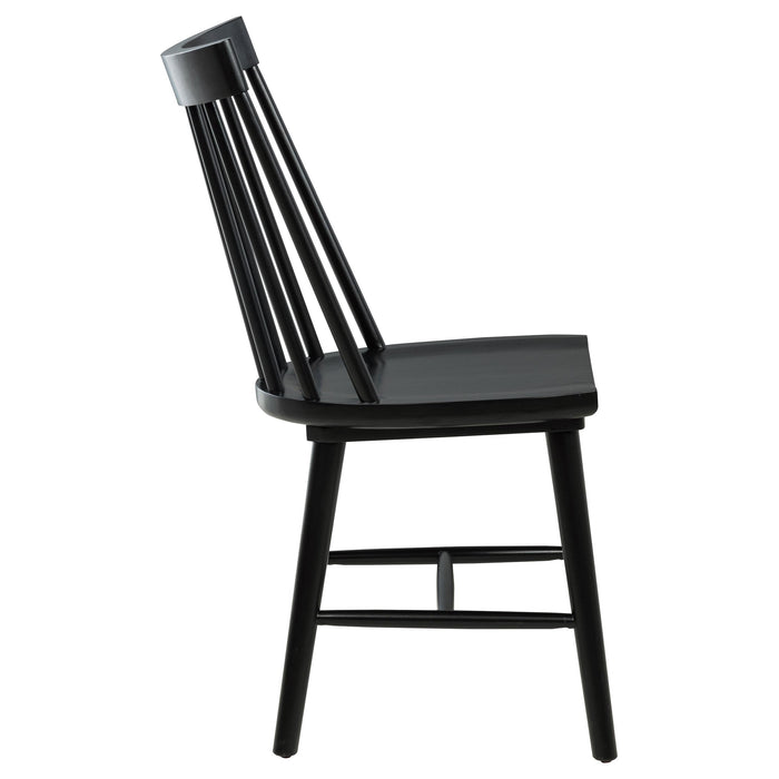 Middleton Solid Wood Dining Side Chair Black (Set of 2)