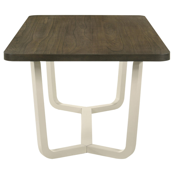 Biloxi 71-inch Rectangular Wood Dining Table Greyish Brown