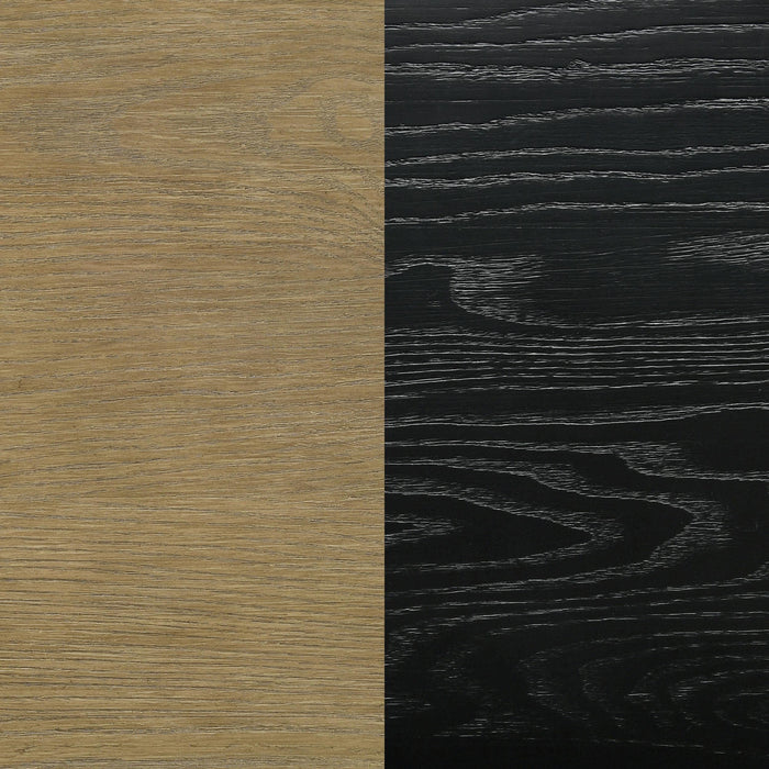 Arini 5-piece Extension Leaf Dining Table Set Sand Wash and Black