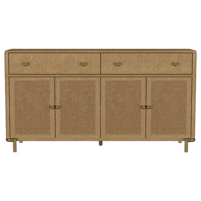 Arini 2-drawer Cane Door Dining Sideboard Server Sand Wash