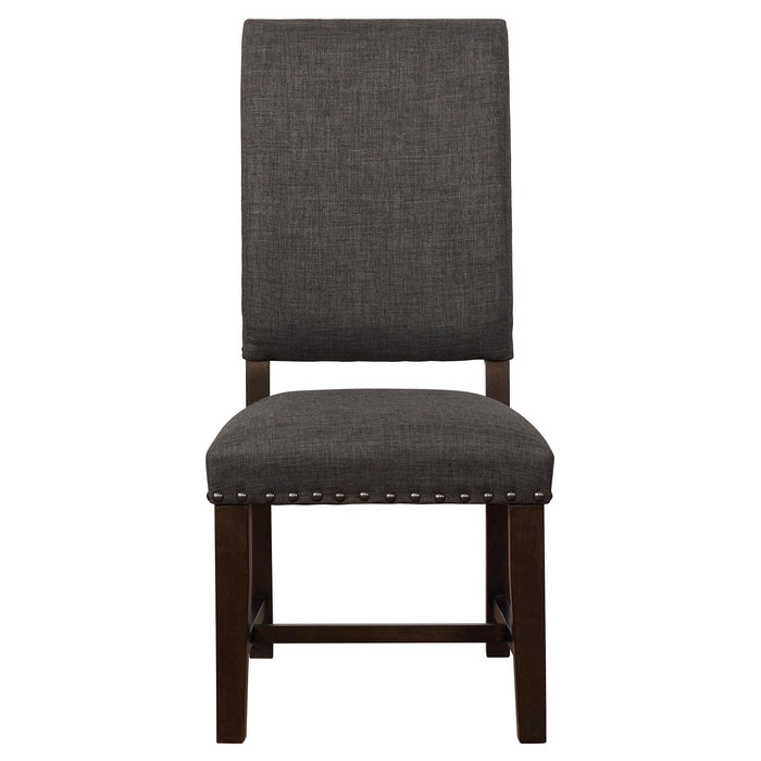 Twain Upholstered Dining Side Chair Warm Grey (Set of 2)