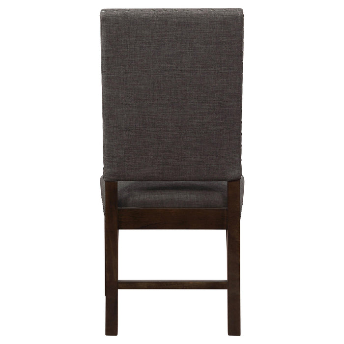 Twain Upholstered Dining Side Chair Warm Grey (Set of 2)