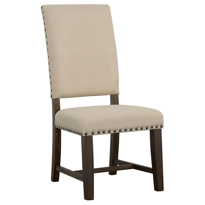 Twain Upholstered Dining Side Chair Beige (Set of 2)