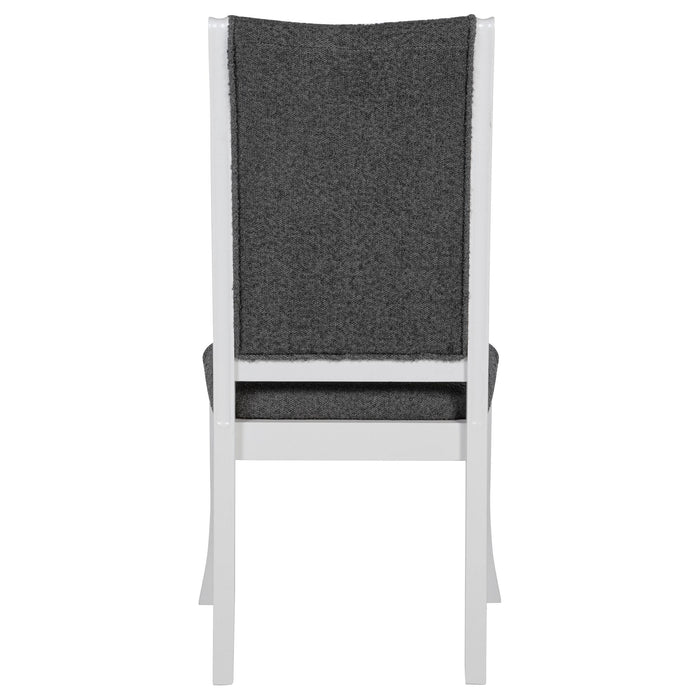 Judd Upholstered Dining Side Chair Pearl White (Set of 2)
