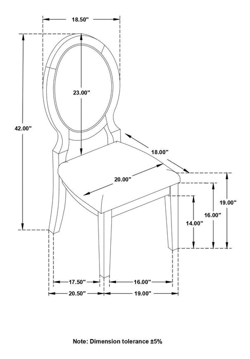 Twyla 5-piece Round Storage Base Dining Table Set Dark Cocoa