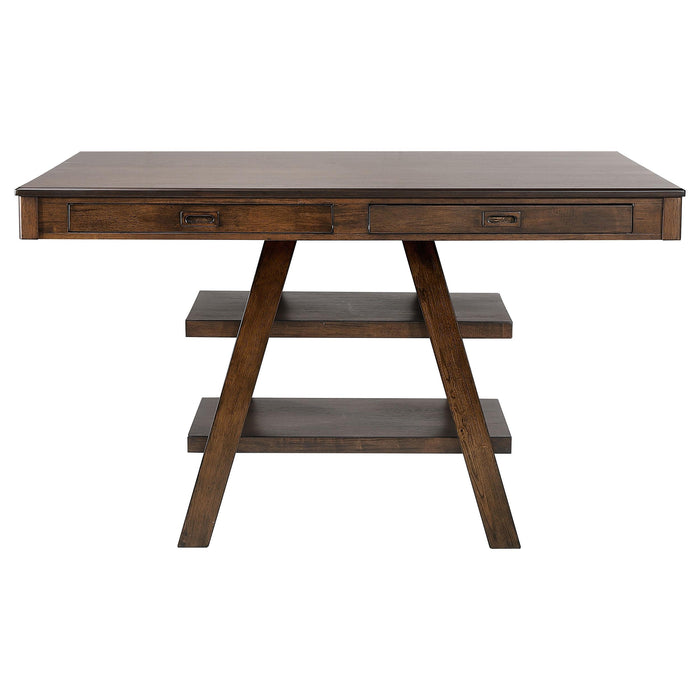 Dewey Rectangular 60-inch Counter Height Dining Table Walnut