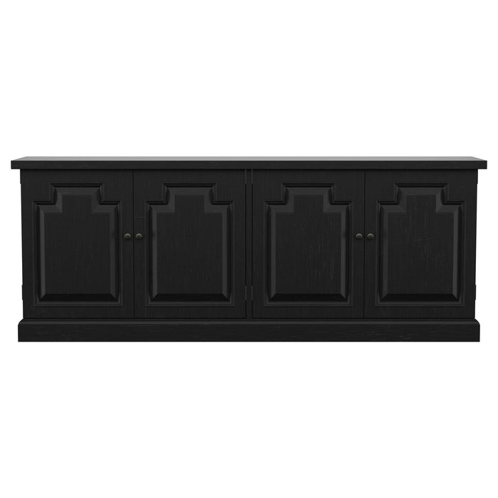 Florence 4-door Dining Sideboard Buffet Distressed Black