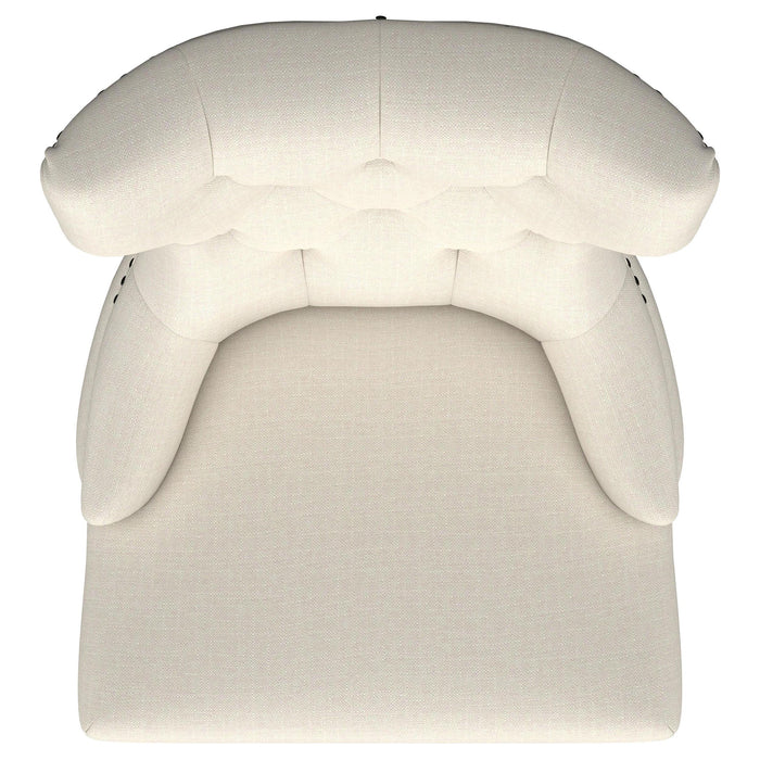 Baney Fabric Upholstered Dining Side Chair Beige and Black