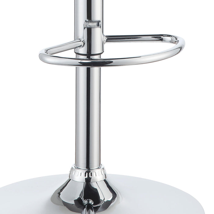 Edenton Upholstered Adjustable Bar Stool Black (Set of 2)