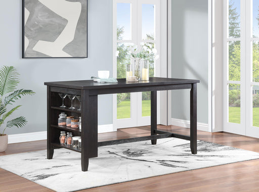 Elliston 66-inch Counter Height Dining Table Dark Grey