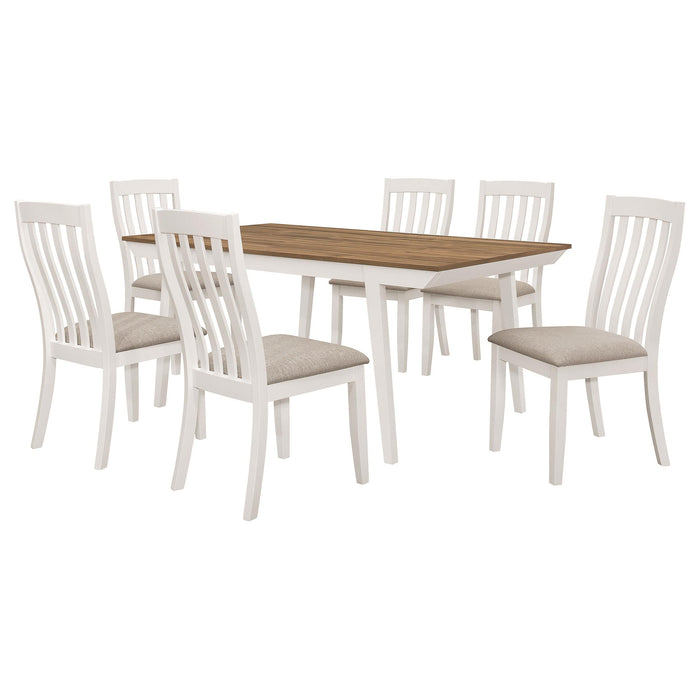 Nogales 7-piece Rectangular Dining Table Set Off White