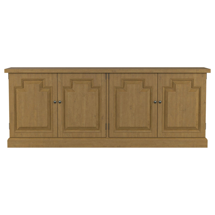 Florence 4-door Dining Sideboard Buffet Cabinet Rustic Honey