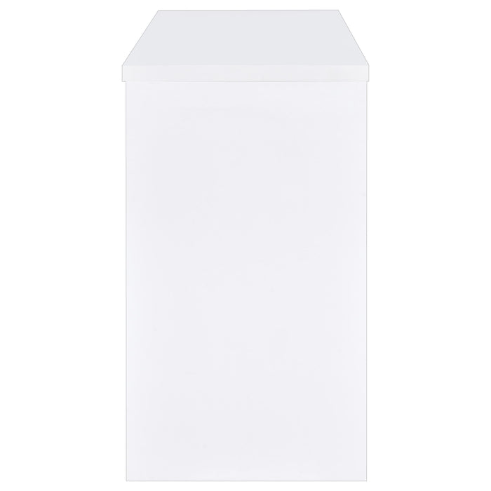 Topanga Engineered Wood Freestanding Home Bar White