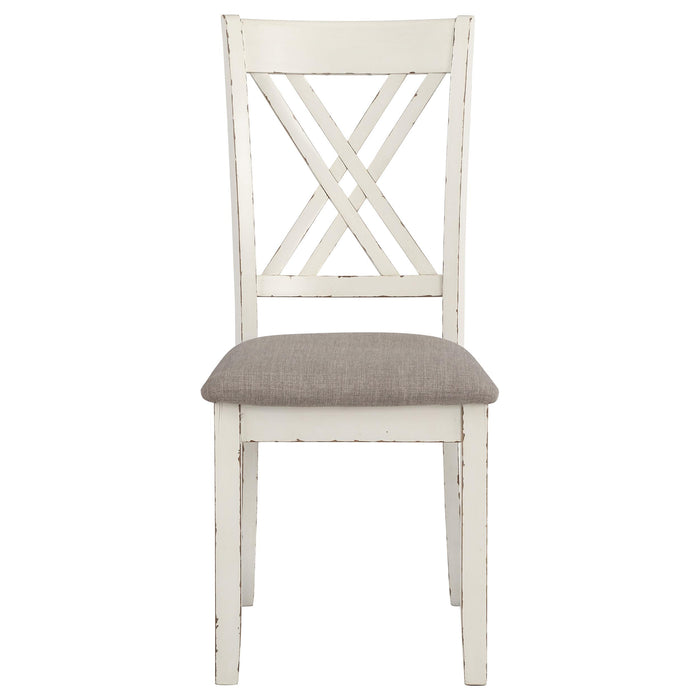 Fortress 7-piece Rectangular Dining Set Vintage Vanilla