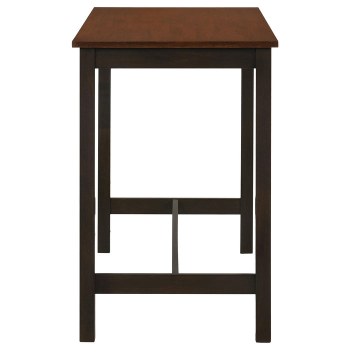 Connie 4-piece Counter Height Set Chestnut and Dark Brown