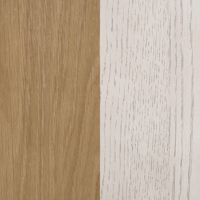 Kirby 71-inch Extension Leaf Dining Table Rustic Off White