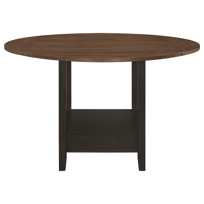 Sanford 60-inch Extension Leaf Counter Dining Table Espresso