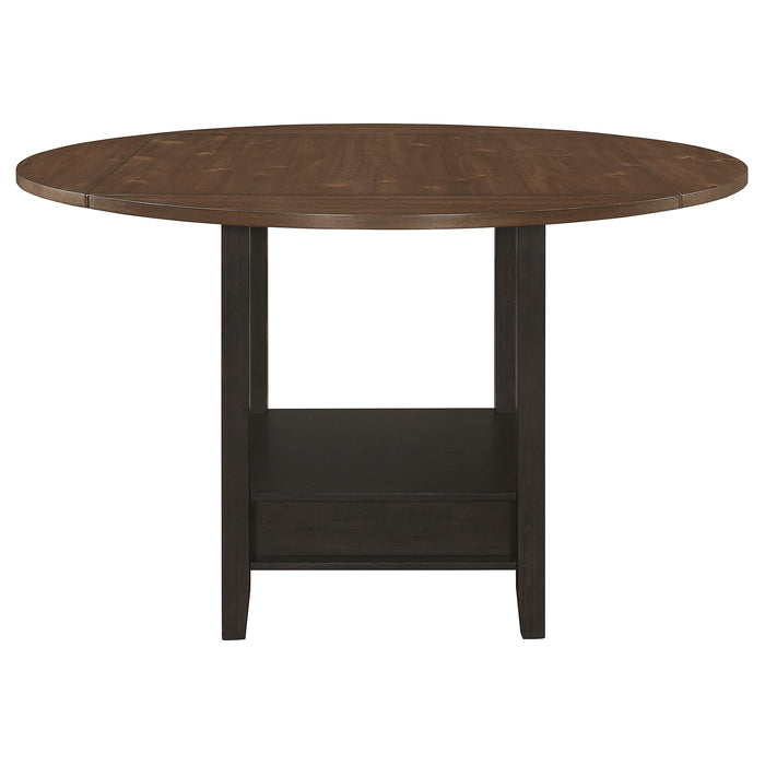 Sanford 60-inch Extension Leaf Counter Dining Table Espresso