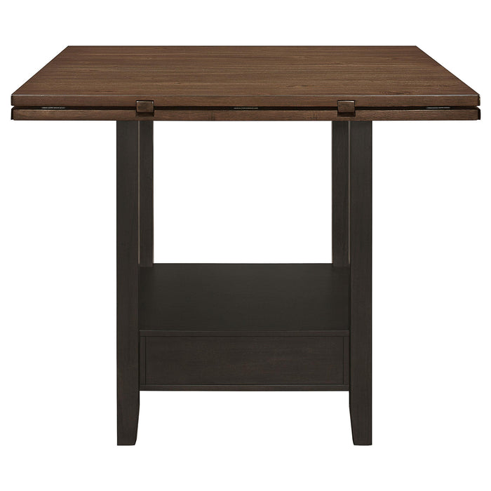 Sanford 60-inch Extension Leaf Counter Dining Table Espresso