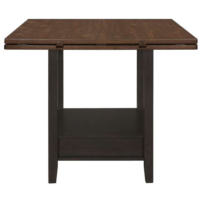 Sanford 60-inch Extension Leaf Counter Dining Table Espresso