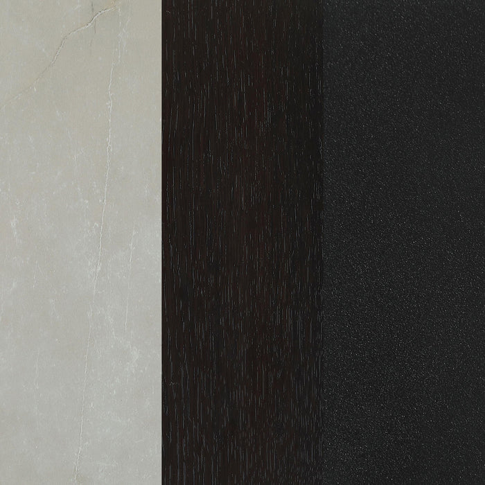 Mina Rectangular 65-inch Extension Dining Table Grey Ceramic