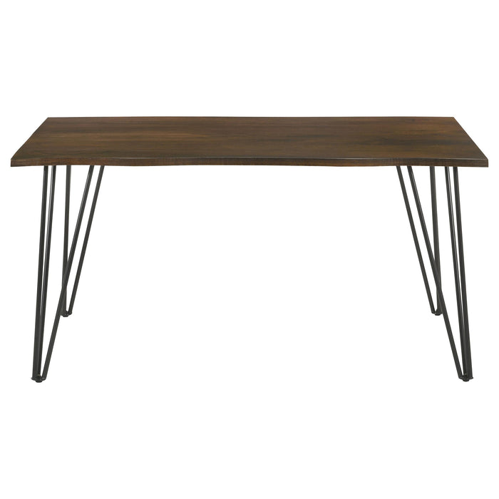Topeka 60-inch Live Edge Dining Table Mango Cocoa