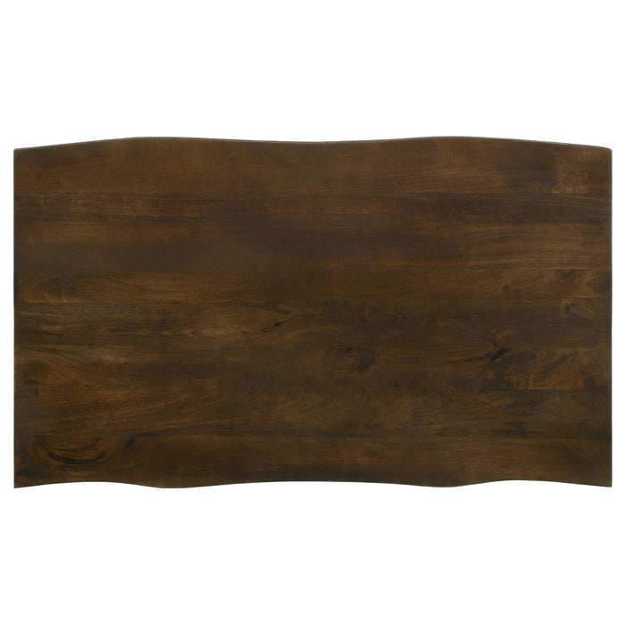 Topeka 60-inch Live Edge Dining Table Mango Cocoa