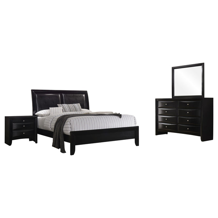 Briana 4-piece Eastern King Bedroom Set Black