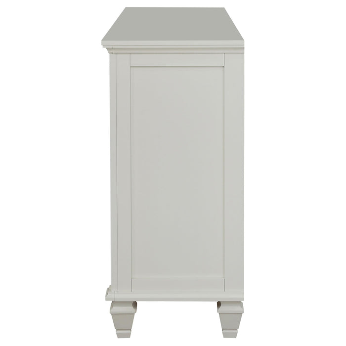 Sandy Beach 11-drawer Dresser Cream White