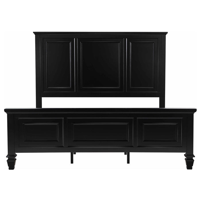 Sandy Beach 4-piece Eastern King Bedroom Set Black