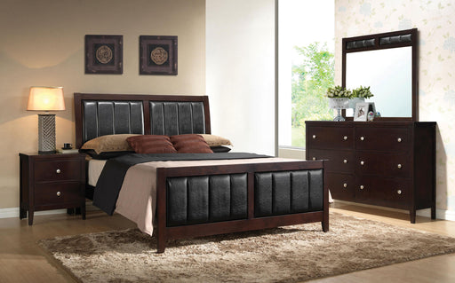 Carlton 4-piece Eastern King Bedroom Set Cappuccino