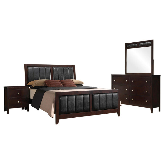 Carlton 4-piece California King Bedroom Set Cappuccino