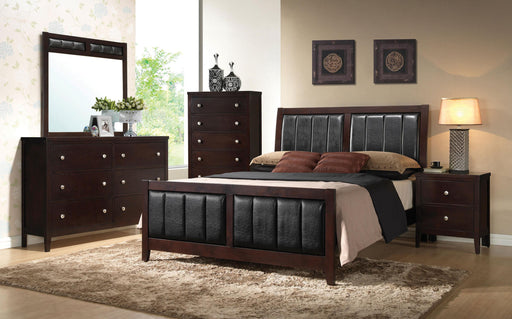 Carlton 5-piece California King Bedroom Set Cappuccino